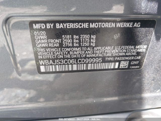 WBAJS3C06LCD99995 BMW 540i Xdrive