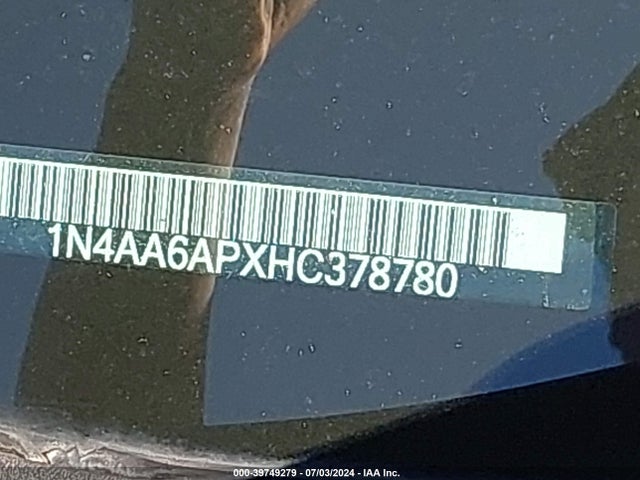 Nissan Maxima 2017 1N4AA6APXHC378780 Image 9