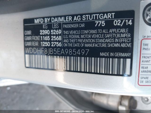 WDDHF8JB5EA985497 Mercedes-Benz E 350 4matic