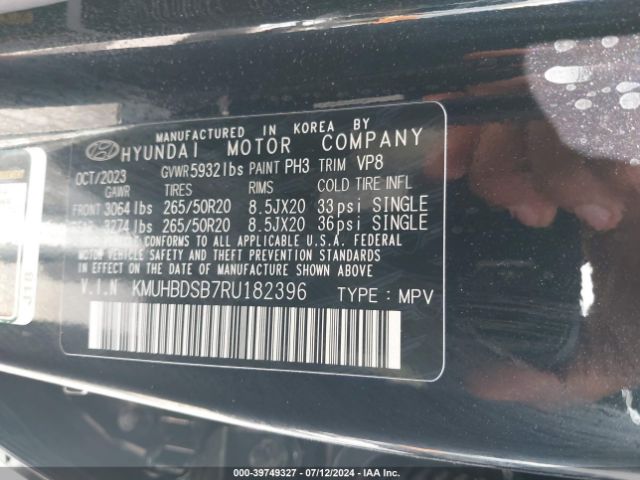 KMUHBDSB7RU182396 Genesis Gv80 2.5t Awd