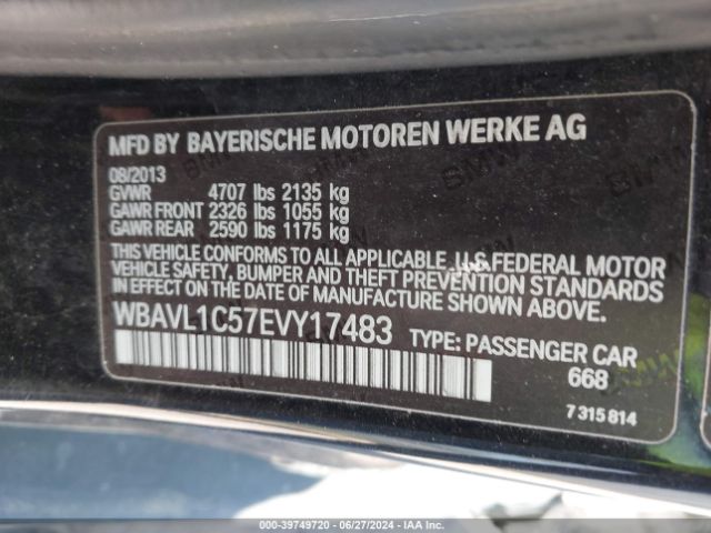 WBAVL1C57EVY17483 BMW X1 Xdrive28i