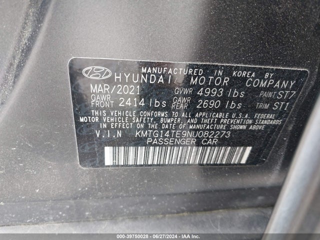 Genesis G70 3.3t Awd Launch Edition 2022 KMTG14TE9NU082273 Image 9
