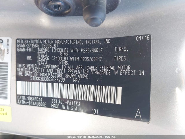 Toyota Sienna Le 8 Passenger 2016 5TDKK3DC6GS697299 Image 9