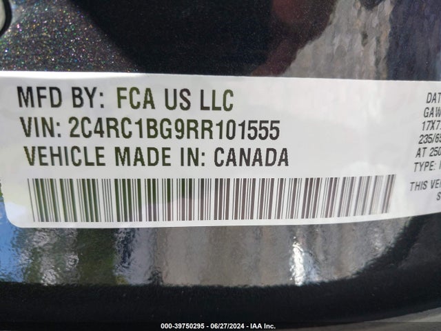 2C4RC1BG9RR101555 Chrysler Pacifica Touring L
