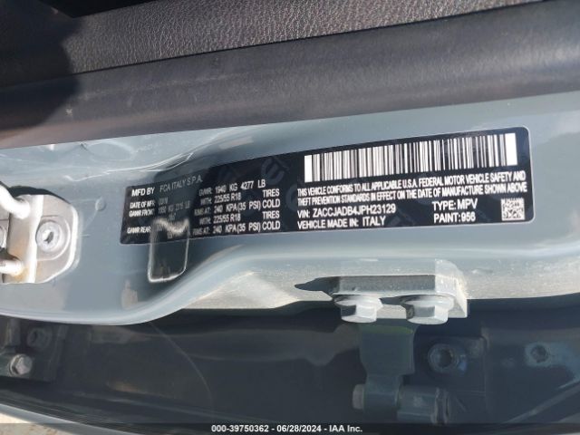 ZACCJADB4JPH23129 Jeep Renegade Limited Fwd