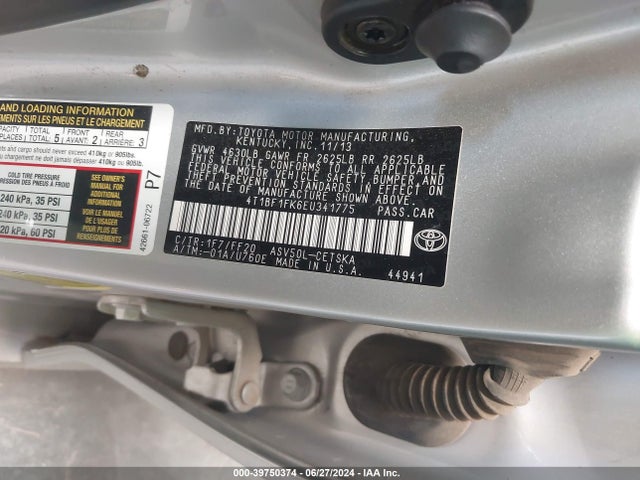 Toyota CAMRY SE 2014 4T1BF1FK6EU341775 Image 9