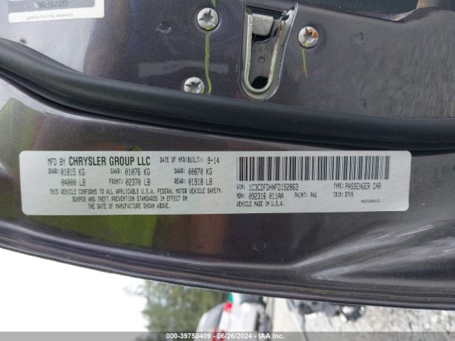 1C3CDFDHXFD152863 Dodge Dart Aero