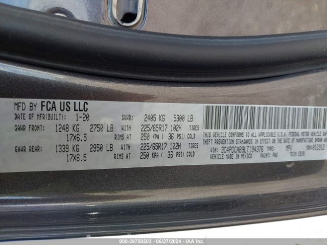 3C4PDCAB9LT194376 Dodge Journey Se Value