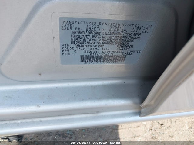 Nissan SENTRA SV 2014 3N1AB7AP7EL612597 Image 9