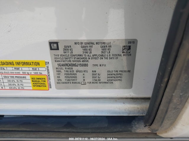 5GAKRCKD8GJ159080 Buick Enclave Premium