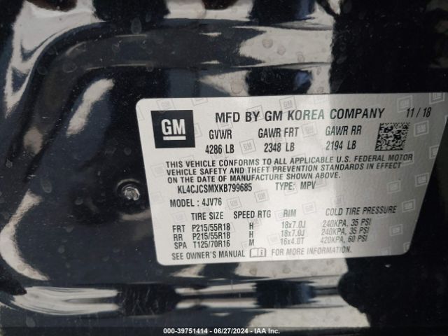 KL4CJCSMXKB799685 Buick Encore Fwd Essence
