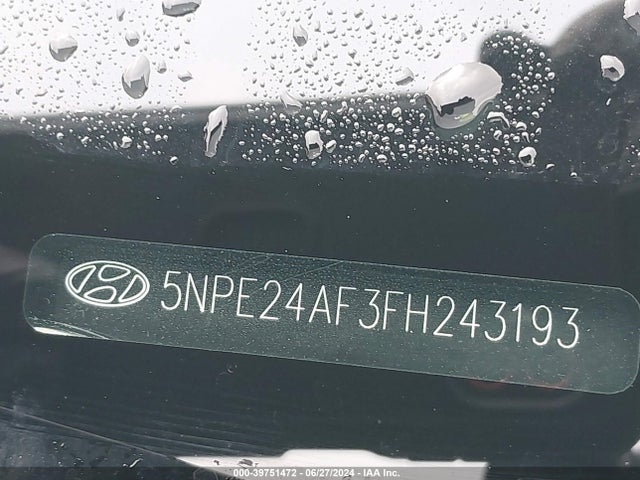 Hyundai SONATA SE 2015 5NPE24AF3FH243193 Image 9