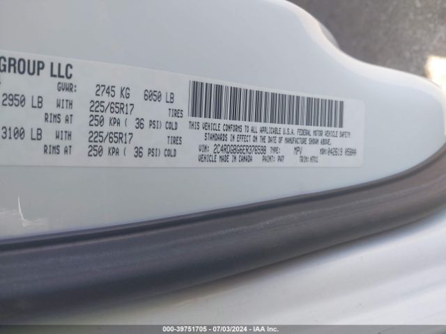 2C4RDGBG6ER376598 Dodge Grand Caravan American Value Pkg