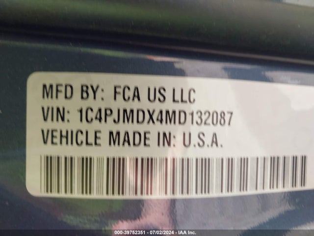 Jeep Cherokee Limited 4x4 2021 1C4PJMDX4MD132087 Image 9