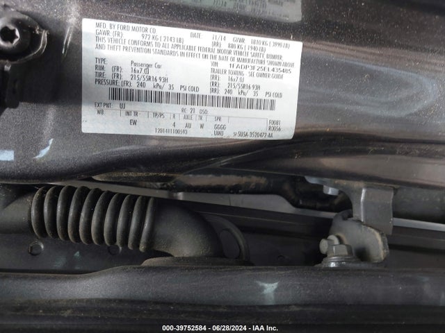 Ford FOCUS SE 2014 1FADP3F25EL435485 Image 9