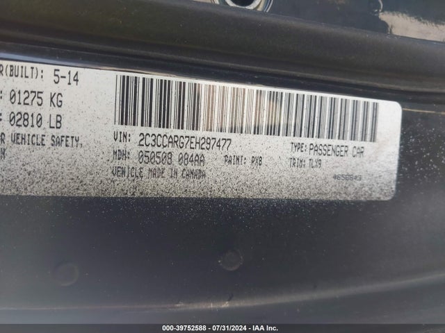 Chrysler 300 2014 2C3CCARG7EH297477 Image 9