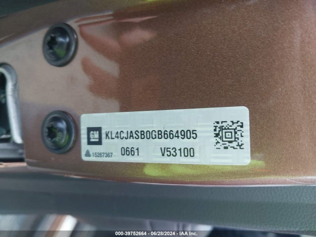 KL4CJASB0GB664905 Buick Encore