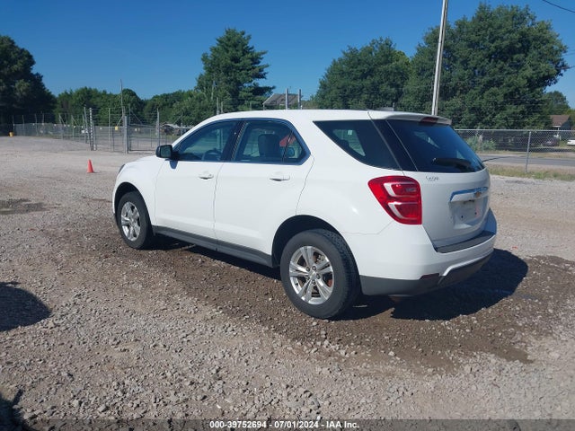 Продаж на аукціоні авто 2016 Chevrolet Equinox Ls, vin: 1GNALBEK9GZ103609, номер лоту: 39752694