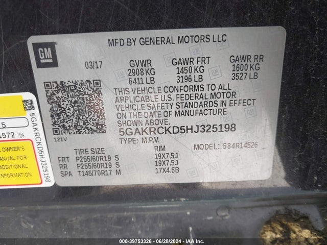 5GAKRCKD5HJ325198 Buick Enclave Premium