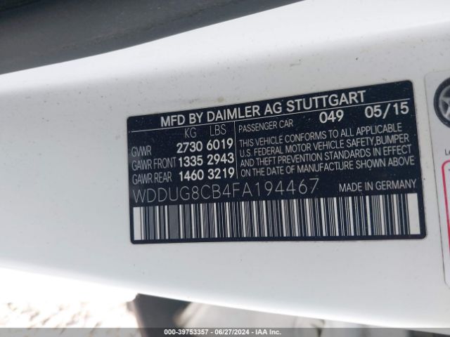 2015 MERCEDES-BENZ S 550 WDDUG8CB4FA194467 Photo 8