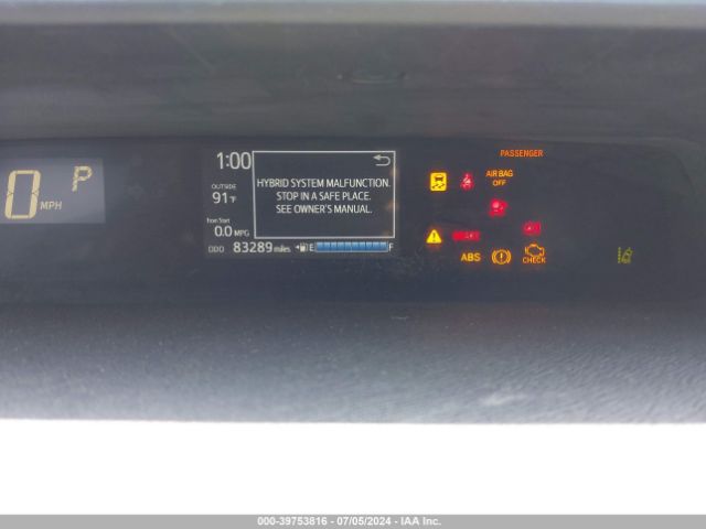 JTDKDTB33J1600142 Toyota Prius C One