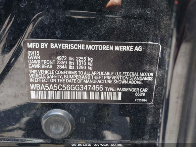 WBA5A5C56GG347466 BMW 528I