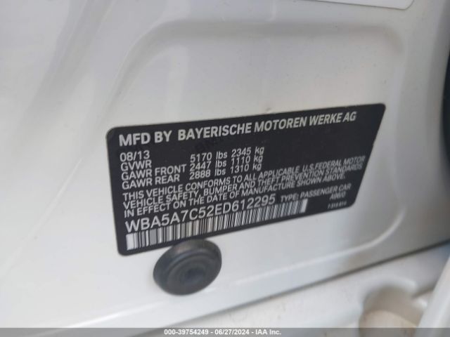 WBA5A7C52ED612295 BMW 528i Xdrive