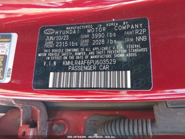 KMHLR4AF6PU603529 Hyundai Elantra N Line