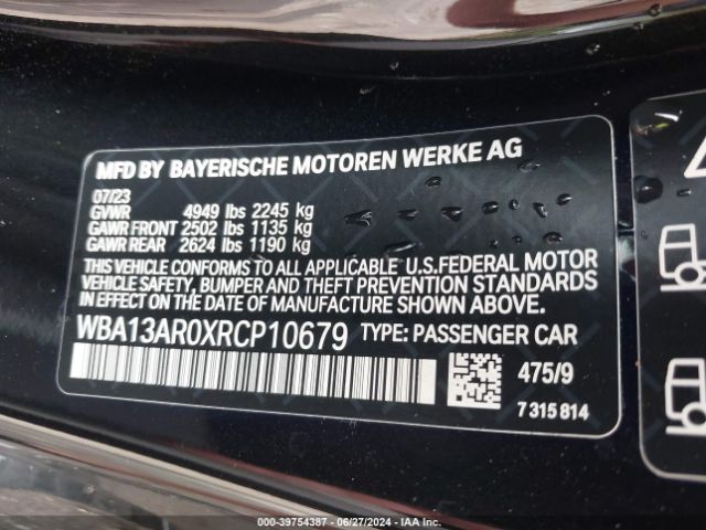 WBA13AR0XRCP10679 BMW M440i Xdrive