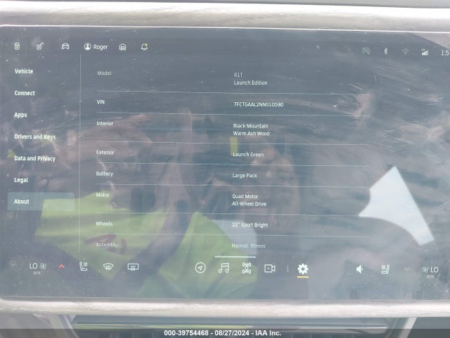 Rivian R1t Launch Edition 2022 7FCTGAAL2NN010590 Image 19
