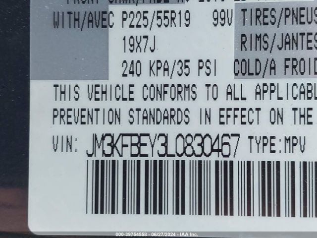 JM3KFBEY3L0830467 Mazda Cx-5 Signature