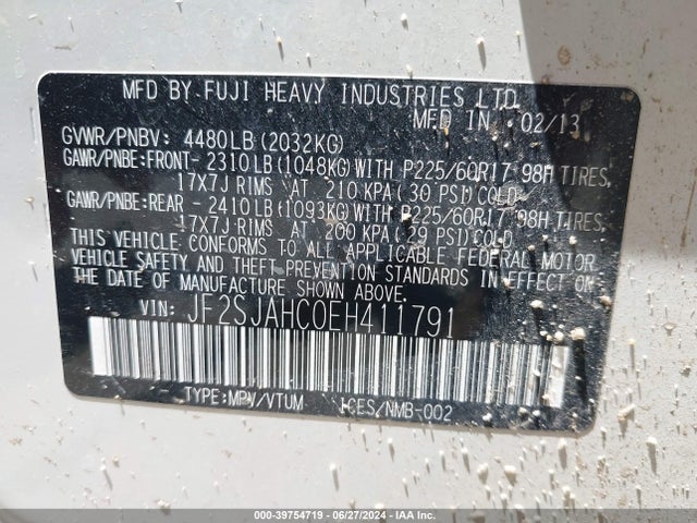 Subaru Forester 2.5i Limited 2014 JF2SJAHC0EH411791 Image 9