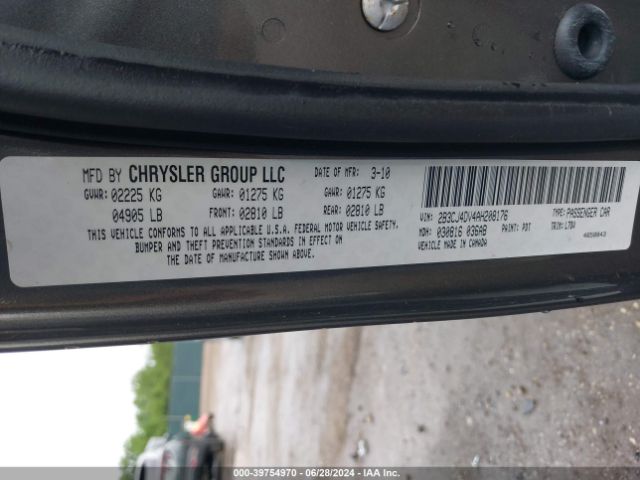 2010 DODGE CHALLENGER 2B3CJ4DV4AH208176 Photo 8