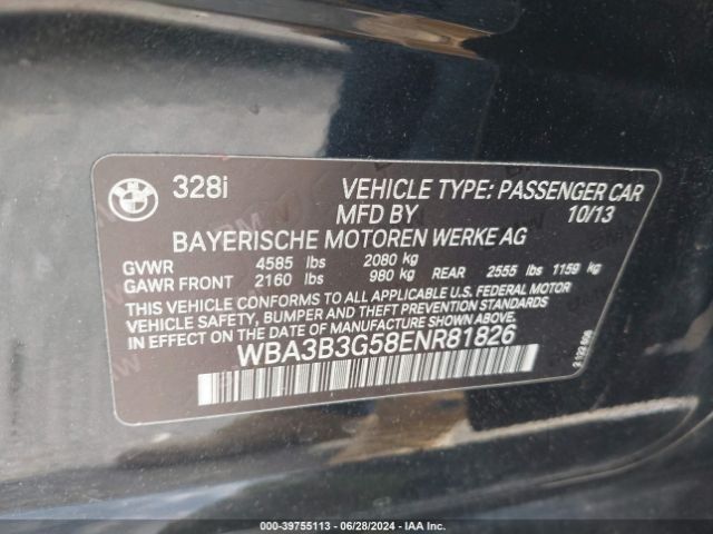 WBA3B3G58ENR81826 BMW 328i Xdrive
