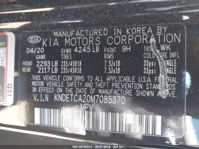 KIA Seltos Sx Turbo 2021 KNDETCA20M7085370 Image 9
