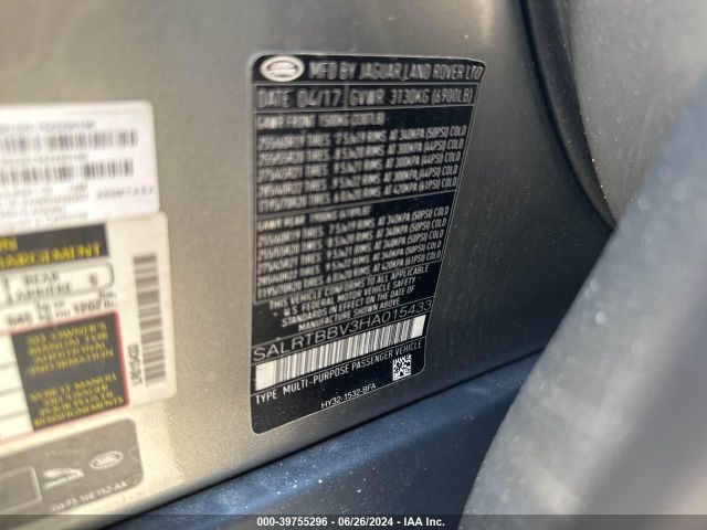 SALRTBBV3HA015433 Land Rover Discovery First Edition