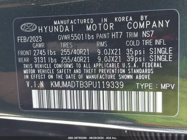 KMUMADTB3PU119339 Genesis Gv70 2.5t Awd