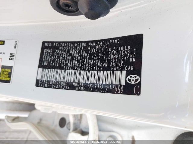 Toyota COROLLA LE 2020 5YFEPRAE3LP141445 Image 17