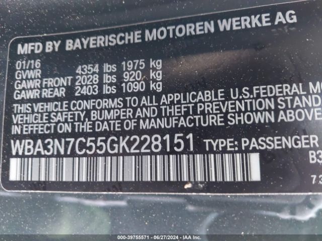 WBA3N7C55GK228151 BMW 428i