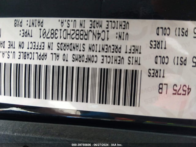 1C4NJRBB2HD138701 Jeep Patriot Sport 4x4