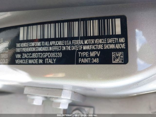 ZACCJBDT2GPD06339 Jeep Renegade Limited