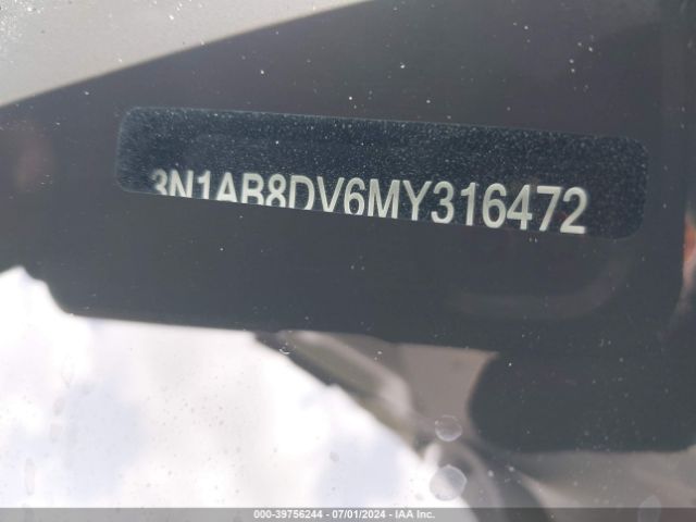 3N1AB8DV6MY316472 Nissan Sentra Sr Xtronic Cvt