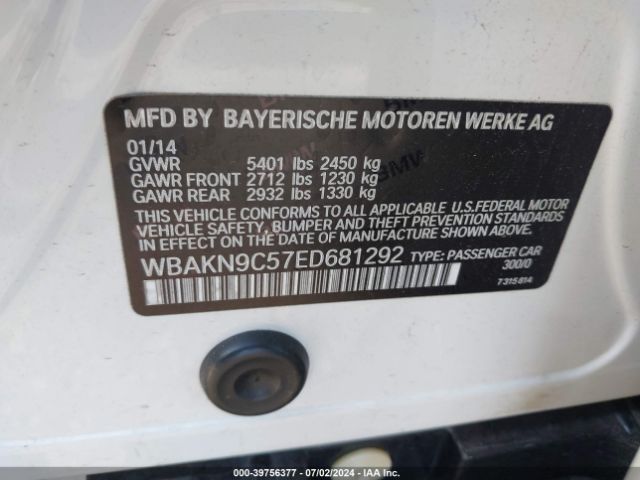 WBAKN9C57ED681292 BMW 550i