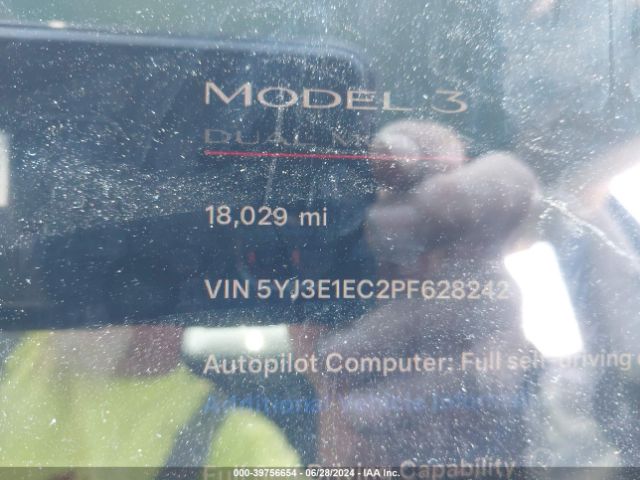 5YJ3E1EC2PF628242 Tesla Model 3 Performance Dual Motor All-wheel Drive