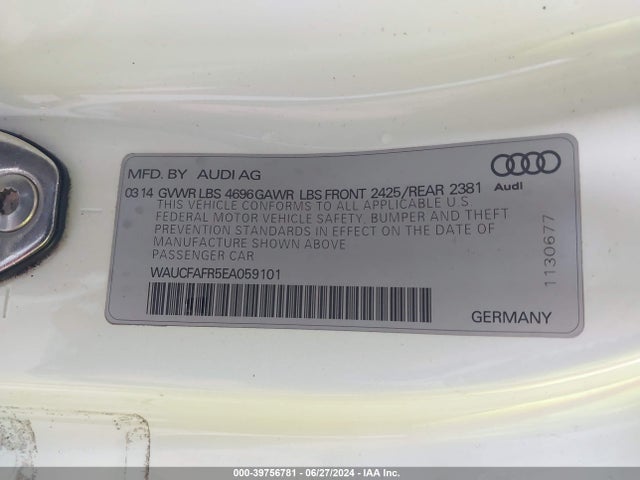 WAUCFAFR5EA059101 Audi A5 2.0t Premium