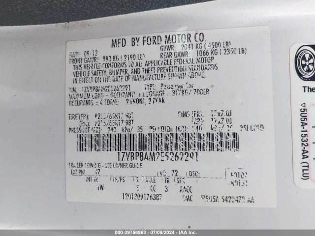 Ford Mustang V6 2014 1ZVBP8AM2E5262291 Image 9