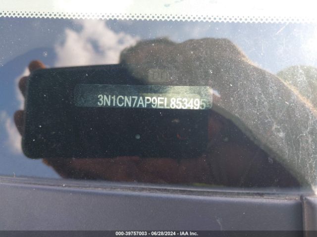 3N1CN7AP9EL853495 Nissan Versa 1.6 Sl