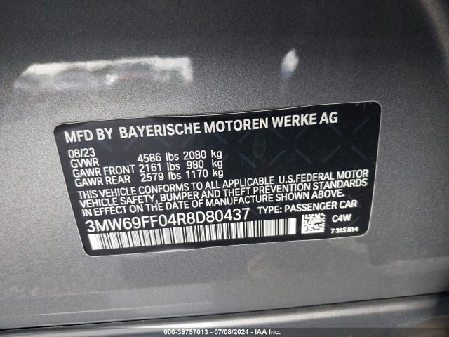 3MW69FF04R8D80437 BMW 3 Series 330i