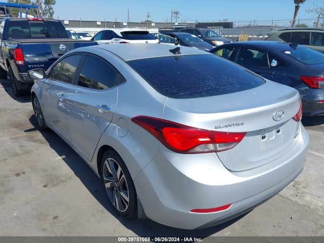 Hyundai Elantra Limited 2014 5NPDH4AEXEH476195 Image 3