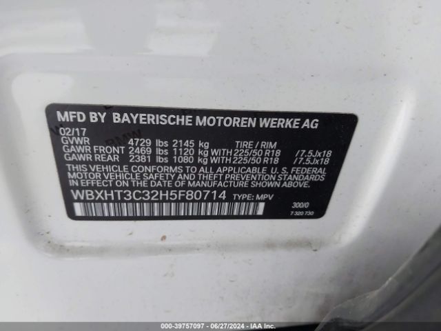 WBXHT3C32H5F80714 BMW X1 Xdrive28i